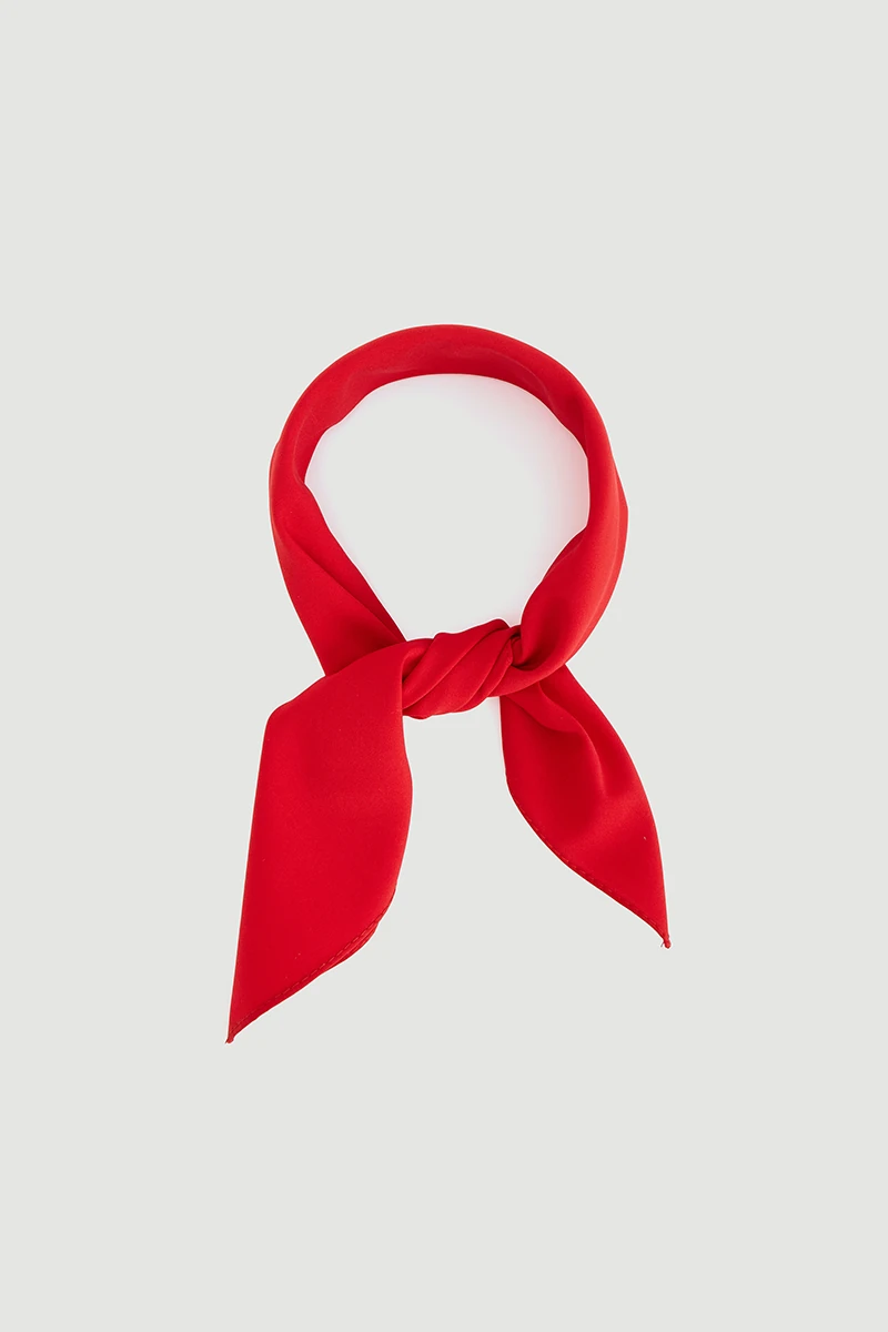 Solid Color Scarf - Red - Gusto