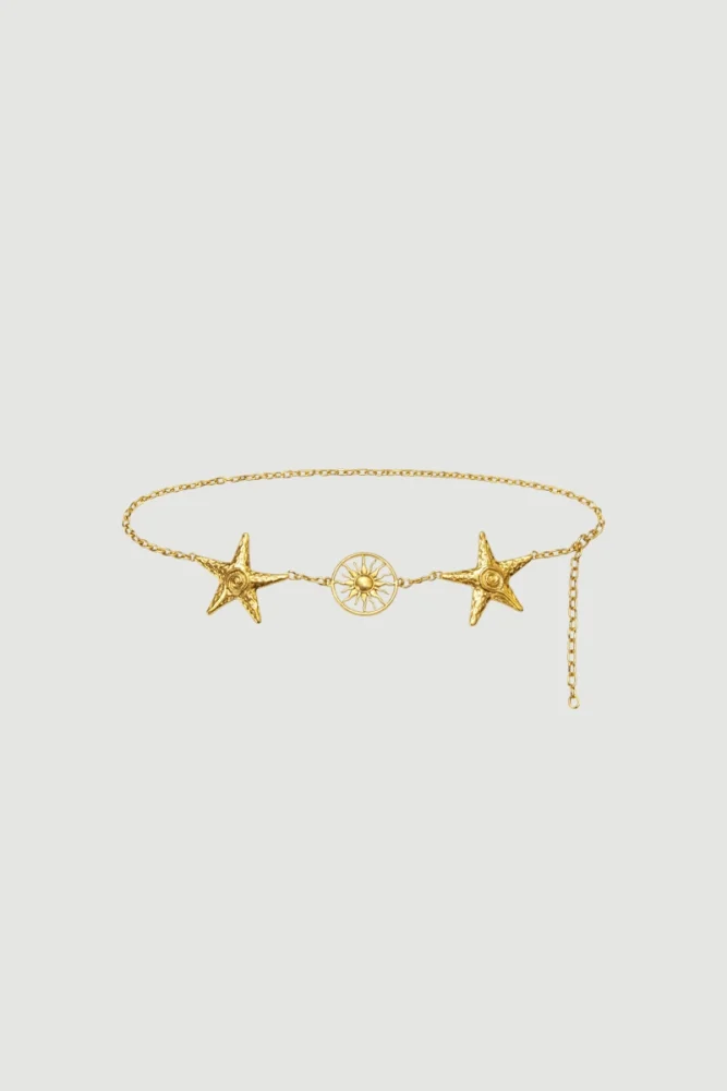 Starfish Chain Belt - Gold Gold