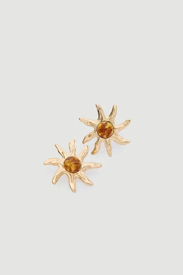 Starfish Earrings - Gold - 1