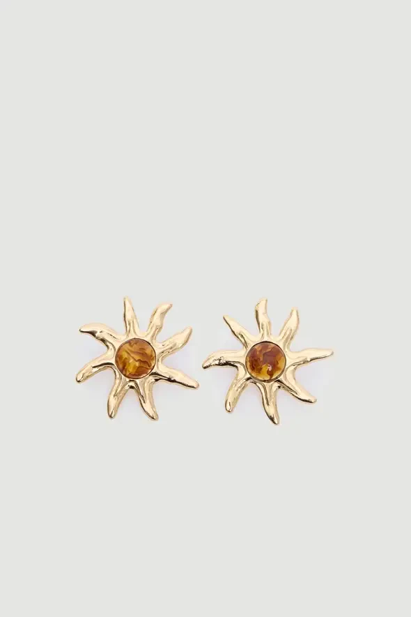 Starfish Earrings - Gold - 2