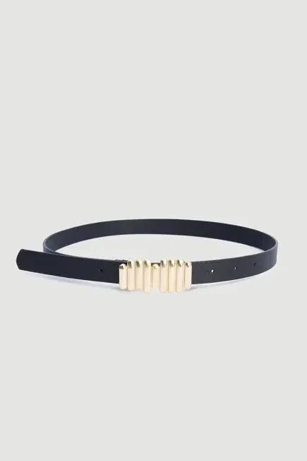 Stick Design Belt - Black Black