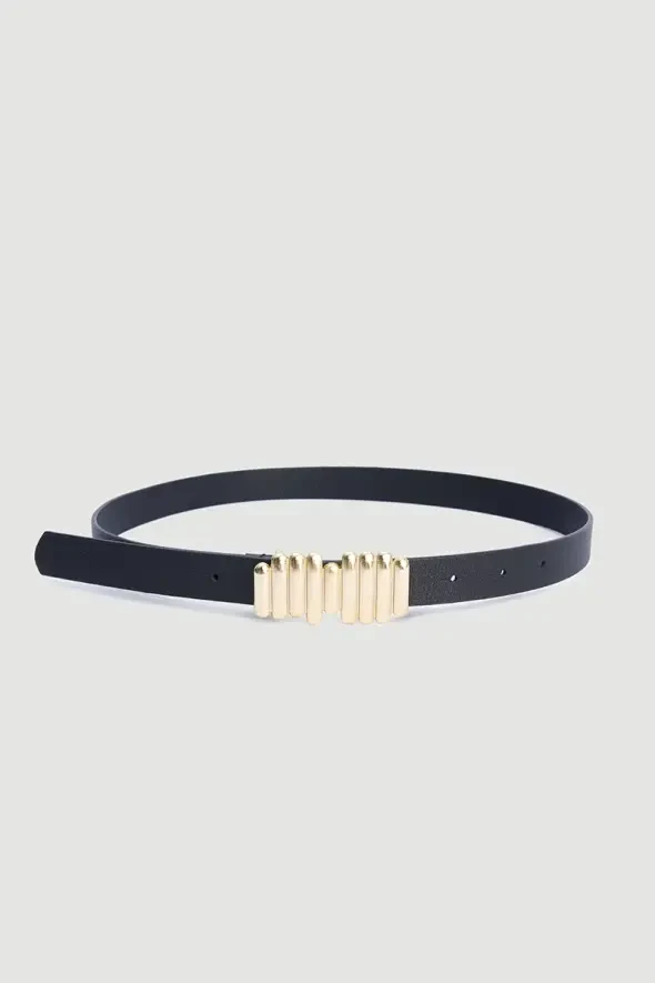 Stick Design Belt - Black - 1