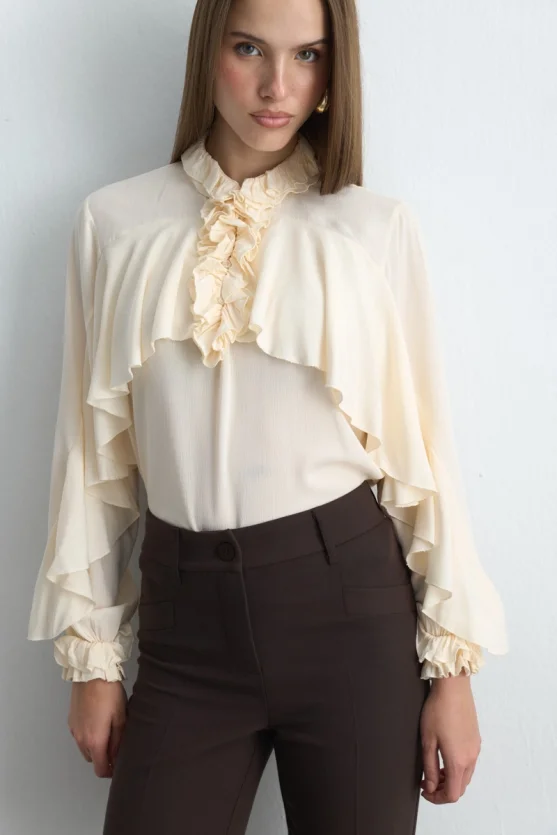 Straight Leg Pants Brown - 4