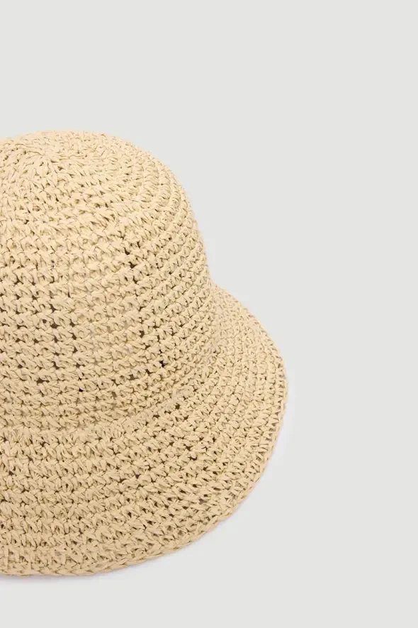 Straw Hat - Beige - 4