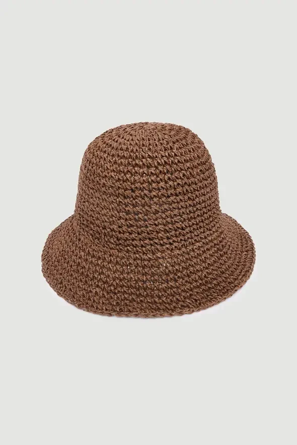 Straw Hat - Brown - 1
