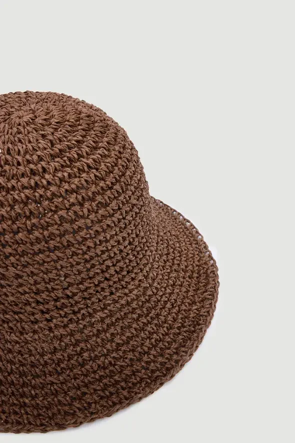 Straw Hat - Brown - 2