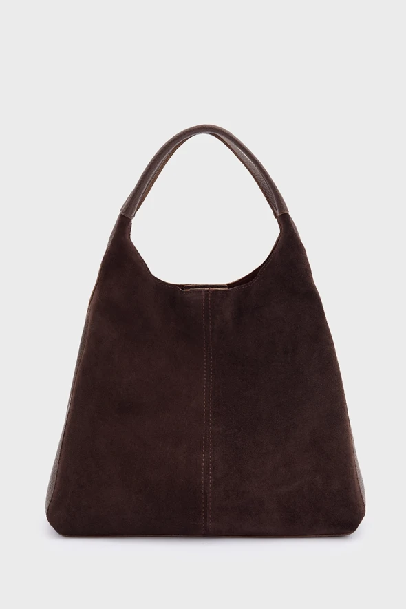 Suede Bag - Brown - 5