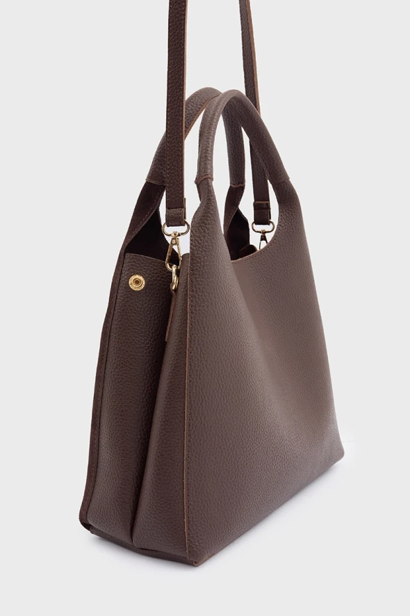 Suede Bag - Brown - 3