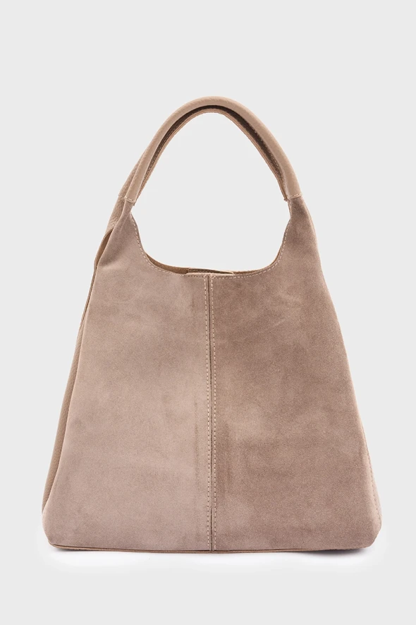 Suede Bag - Mink - 2