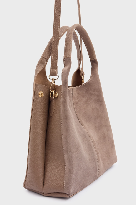 Suede Bag - Mink Mink