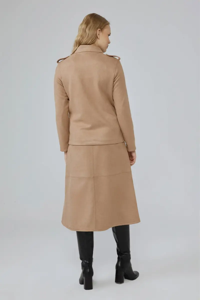 Camel hotsell skirt coat