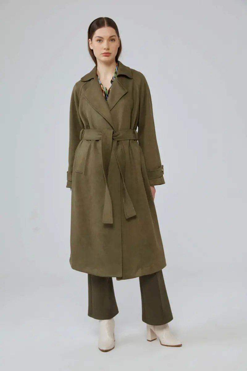 Khaki on sale duster jacket