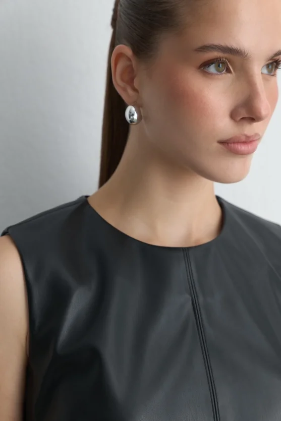 Teardrop Earrings Silver - 2