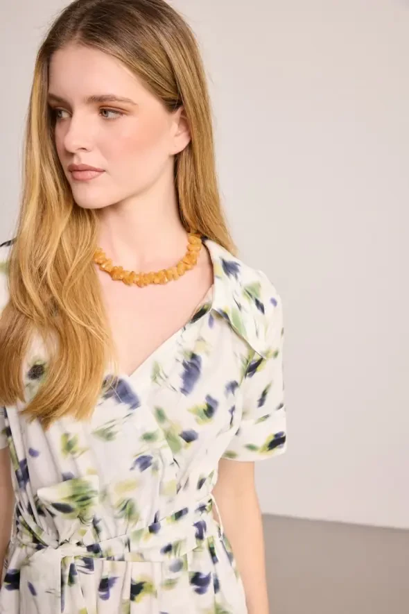 Teardrop Necklace - Brown - 2