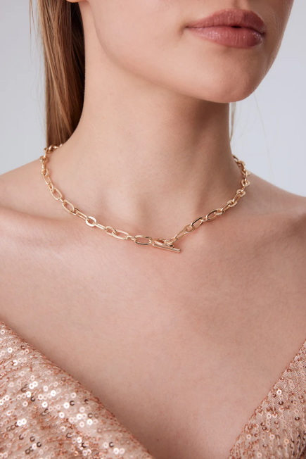 Thick Chain Necklace - Gold Gold