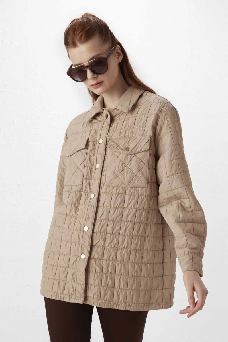 Thin hot sale quilted coat