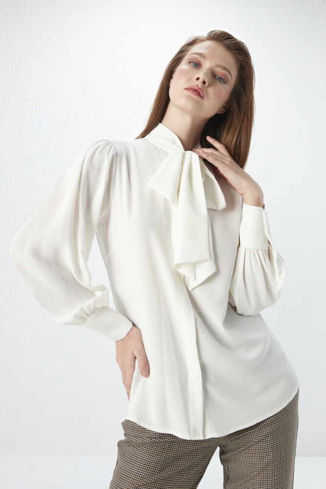 White blouse evening on sale wear