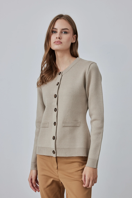 Knitwear Jacket - Beige Beige