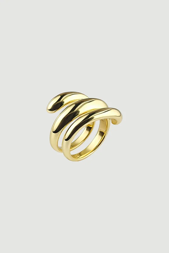 Triple Band Ring - Gold - 1
