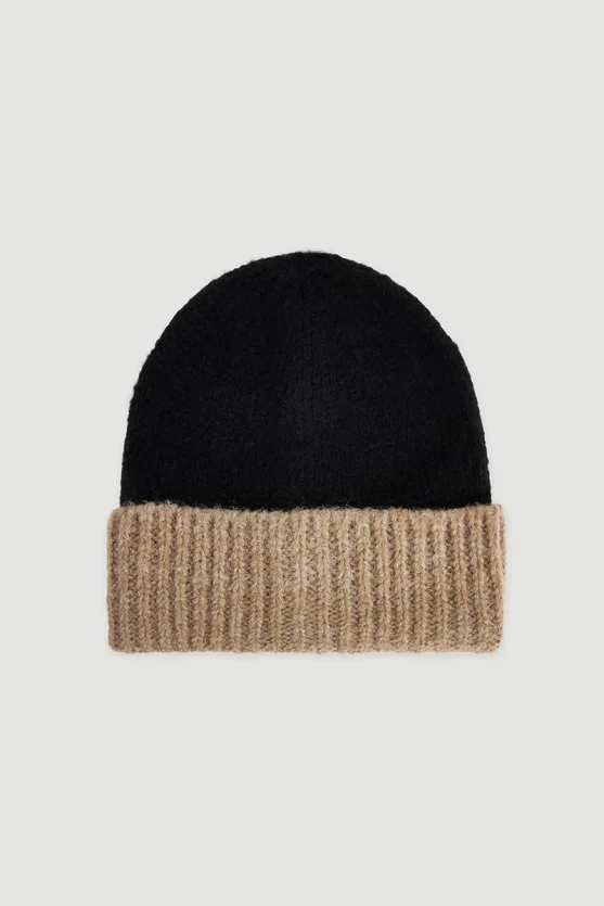 Two Tone Beanie Black - Gusto