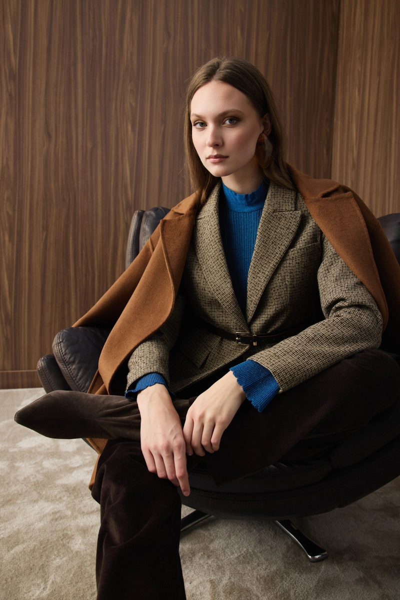 Unlined Classic Wool Coat Brown - Gusto (1)