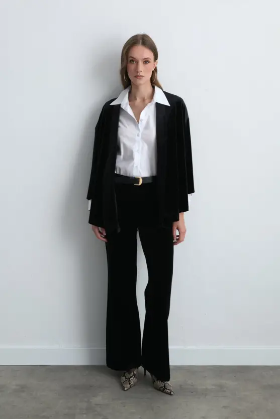 Velvet Kimono Black - Gusto