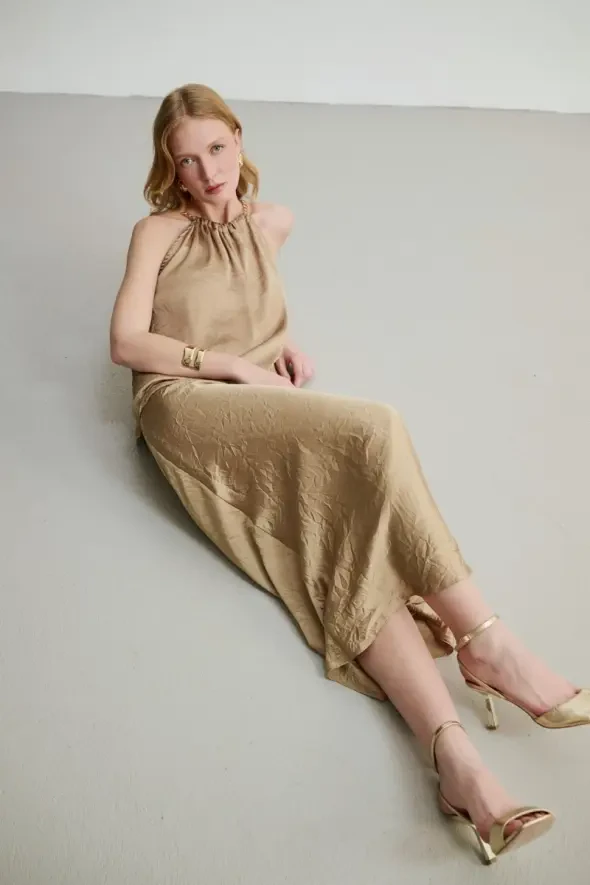Verev Crush Skirt - Mink - 3