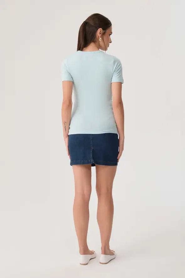 Viscose Cami T-shirt - Turquoise - 5