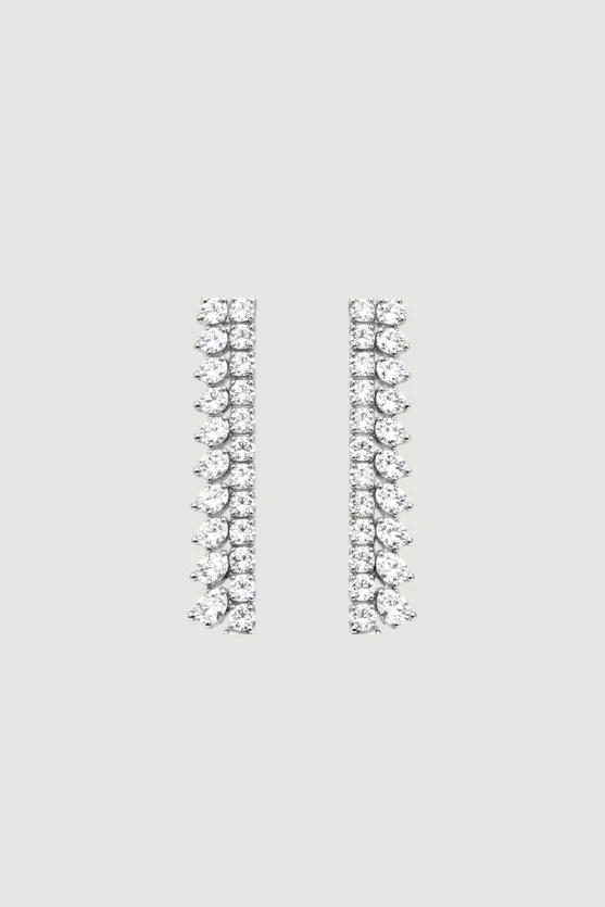 Waterfall Earrings - Silver - Gusto