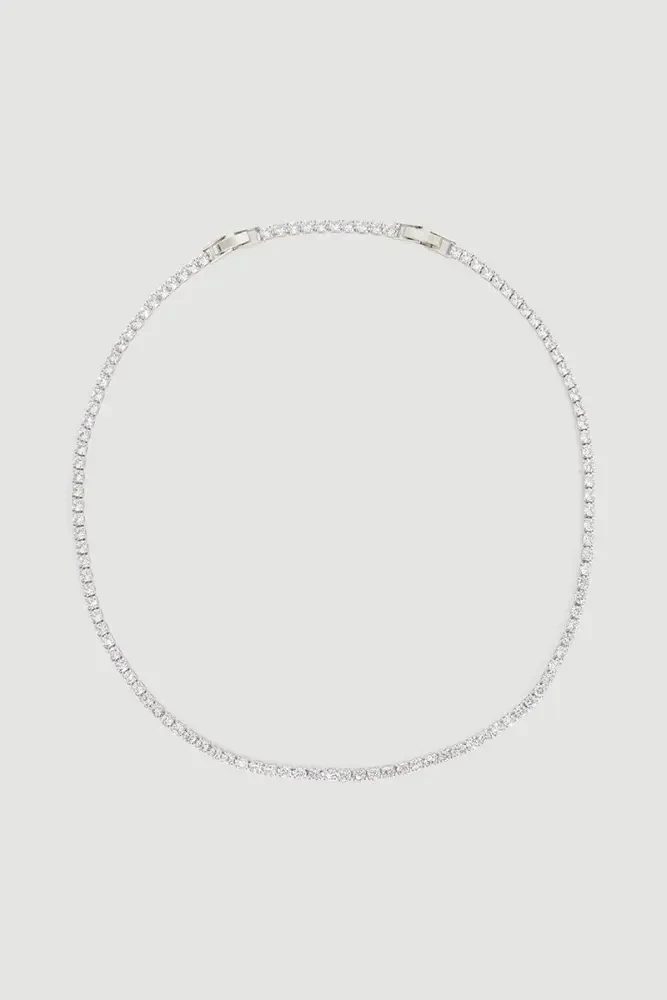 Waterfall Necklace - Silver Silver