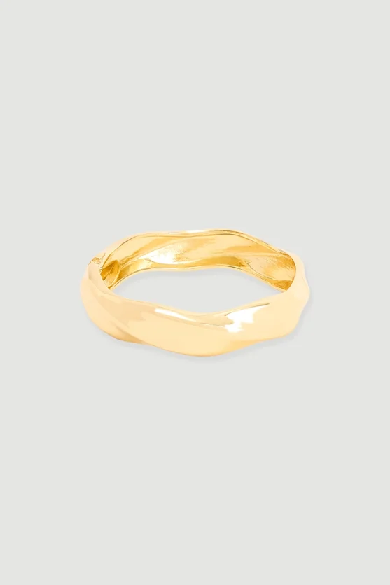 Wavy Cuff Bracelet Gold - Gusto