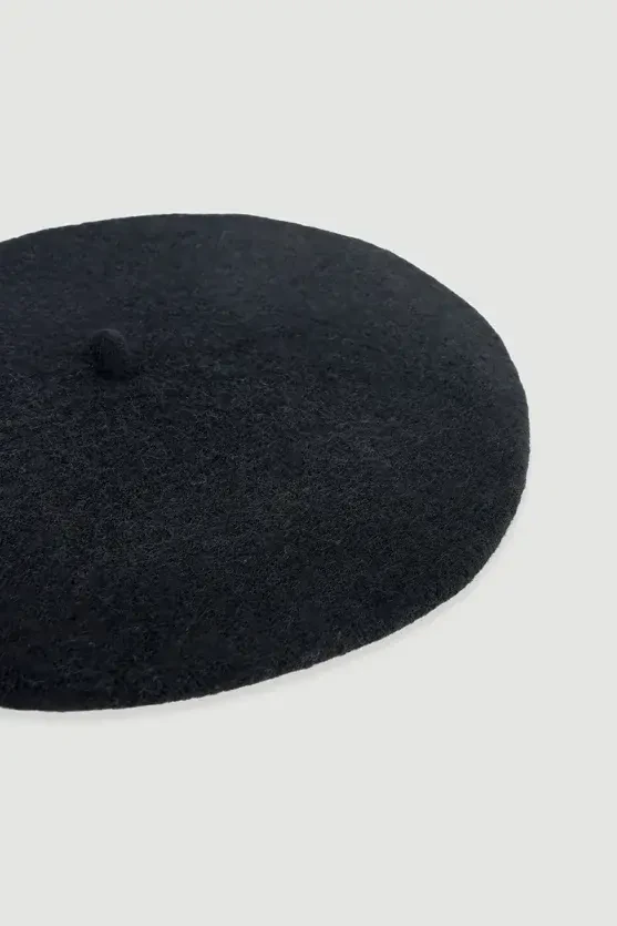 Wool Beret - Black - Gusto