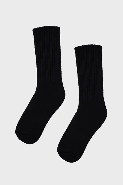 Wool Socks - Black Black