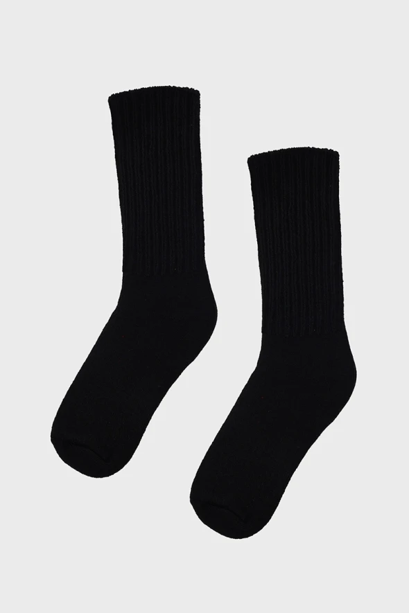 Wool Socks - Black - 1