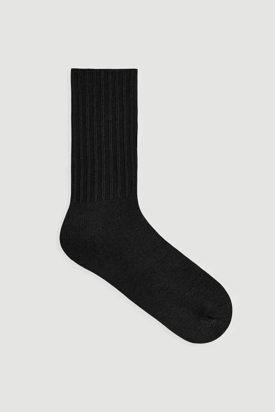 Wool Socks Black - 1