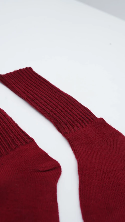 Wool Socks - Burgundy - 2