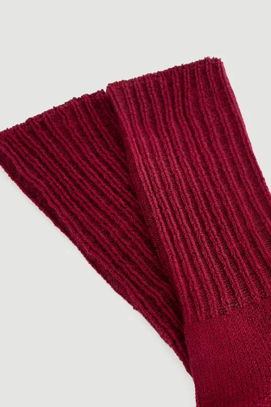 Wool Socks Burgundy - Gusto