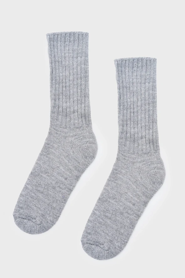 Wool Socks - Grey - 1