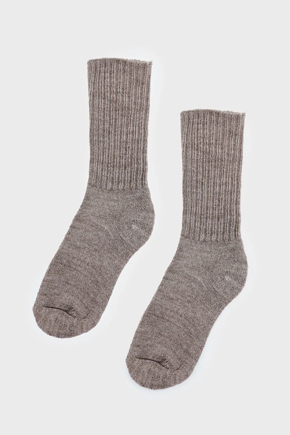 Wool Socks - Mink - 1