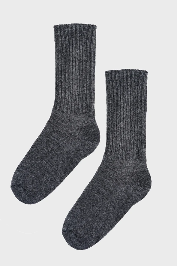 Wool Socks - Anthracite - 1