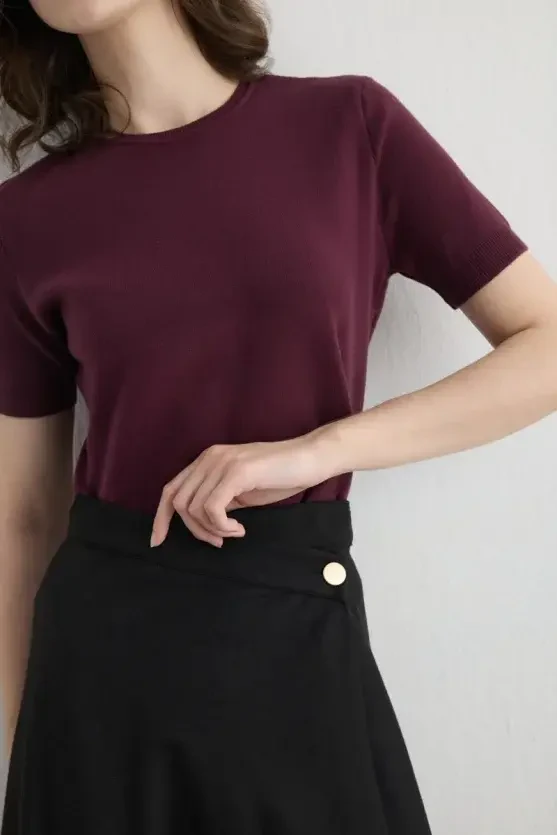 Wrap-Cut Asymmetric Wool-Blend Skirt - Black - 6