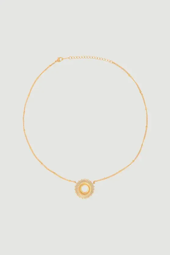 Güneş Kolye - Gold - 2
