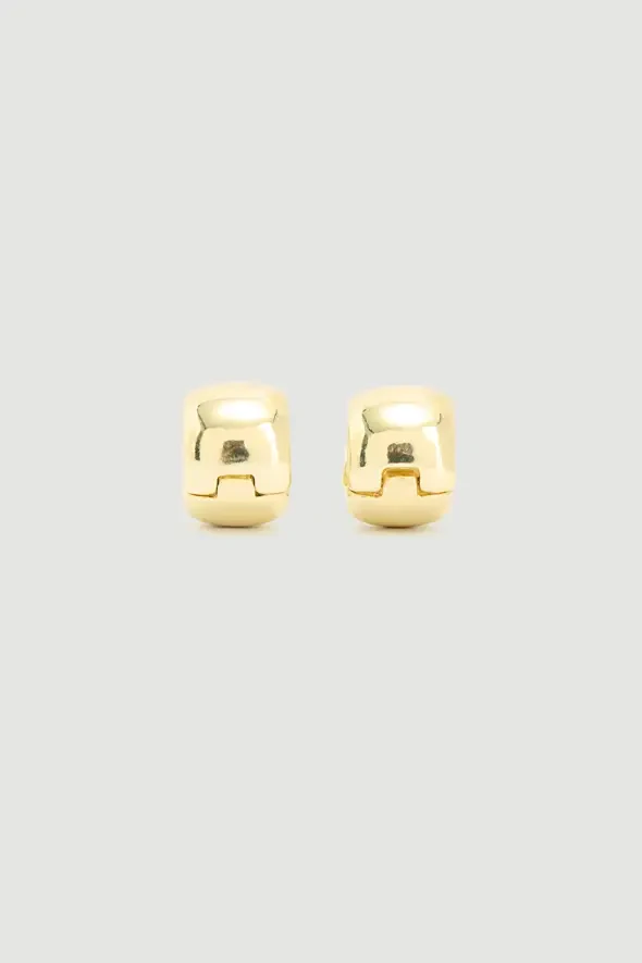 Hacimli Gold Küpe - Gold - 1