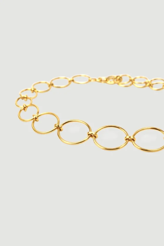 Halka Metal Zincir Kemer - Gold - 3