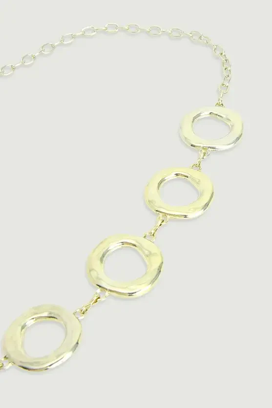 Halka Zincir Kemer - Gold - 2