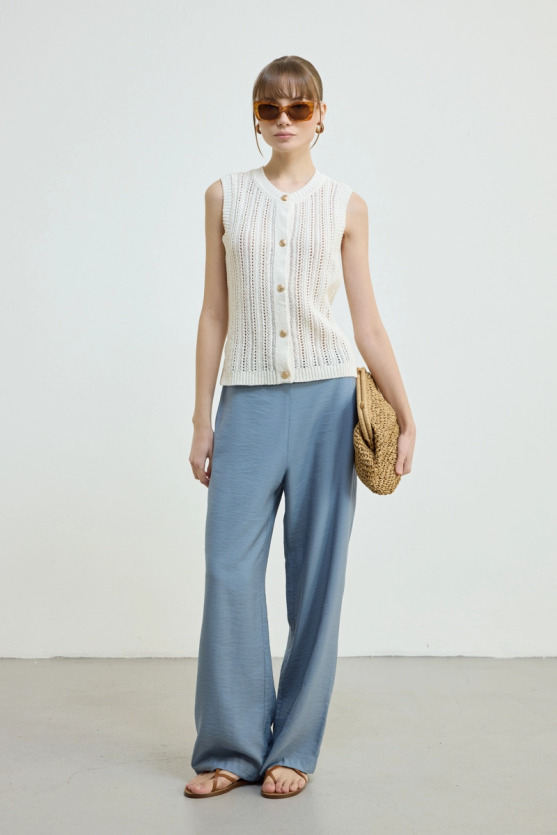 Hasır Clutch Çanta - Kahverengi - Gusto