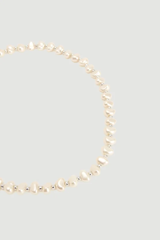 İnci Kolye - Beyaz - 3