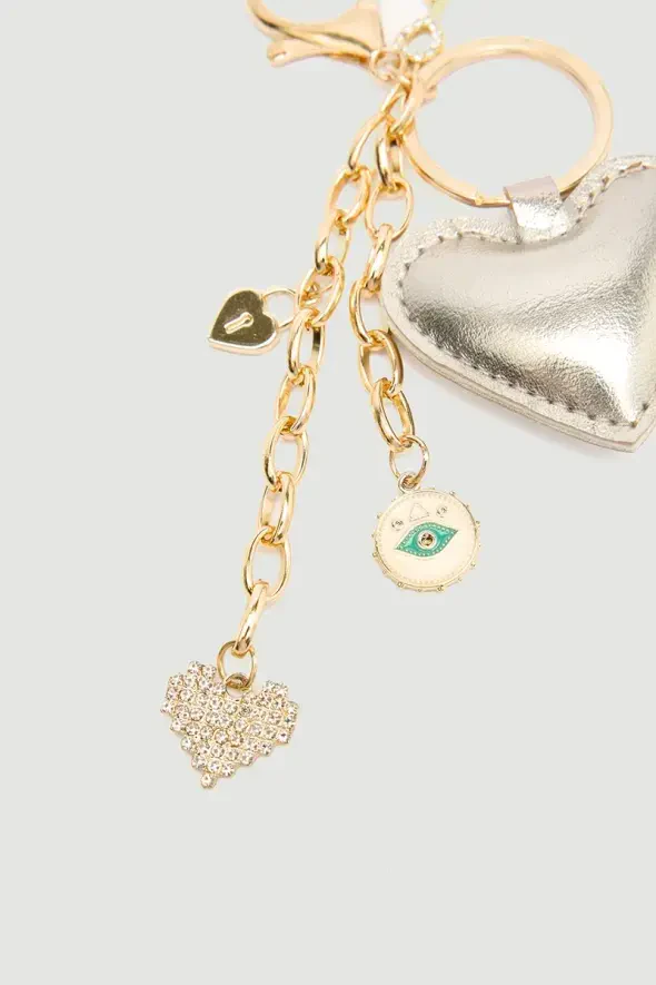 Kalpli Charm Anahtarlık - Gri - 2