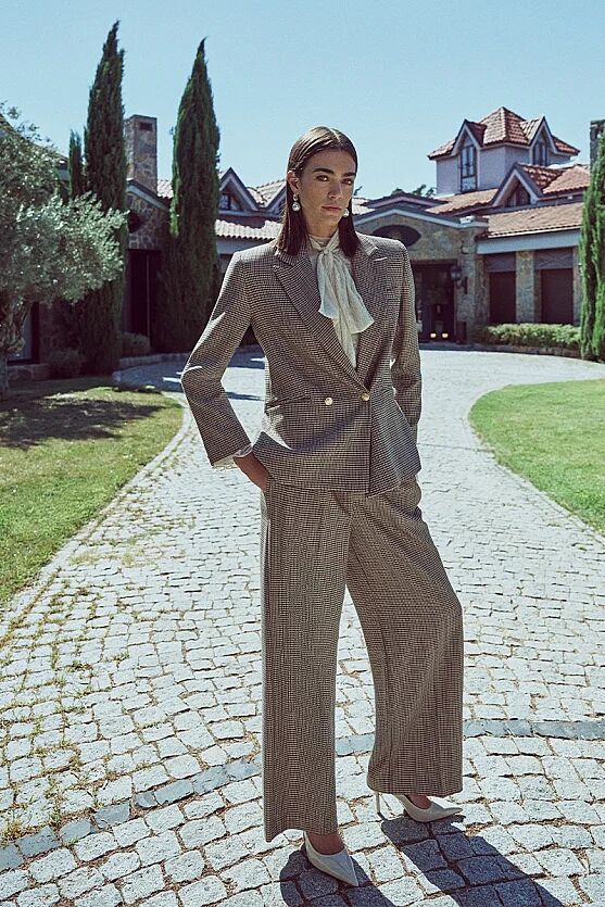 Kazayağı Blazer Ceket - Kahverengi - 2