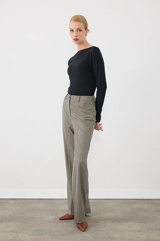 Kazayağı Straight Fit Pantolon - Yeşil - 5